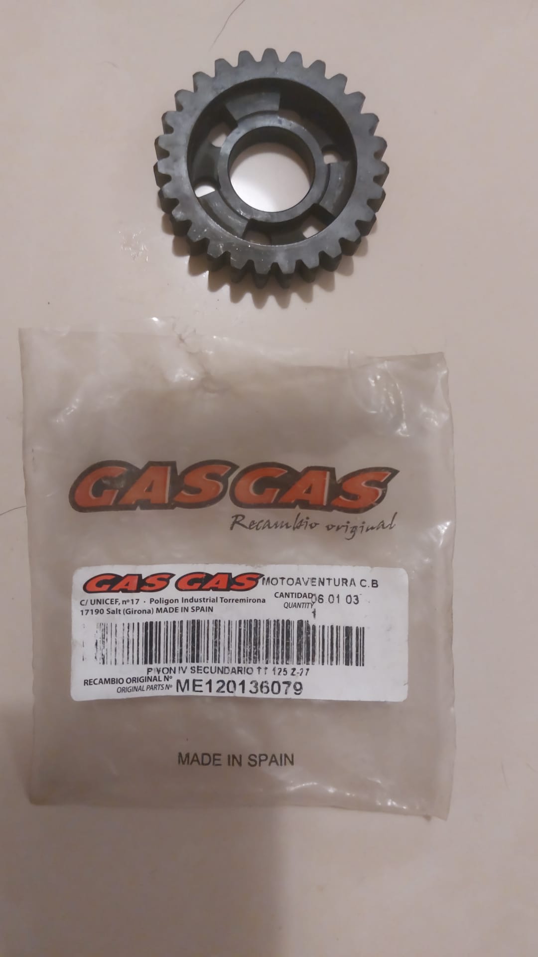Recambio ME120136079 Gas Gas